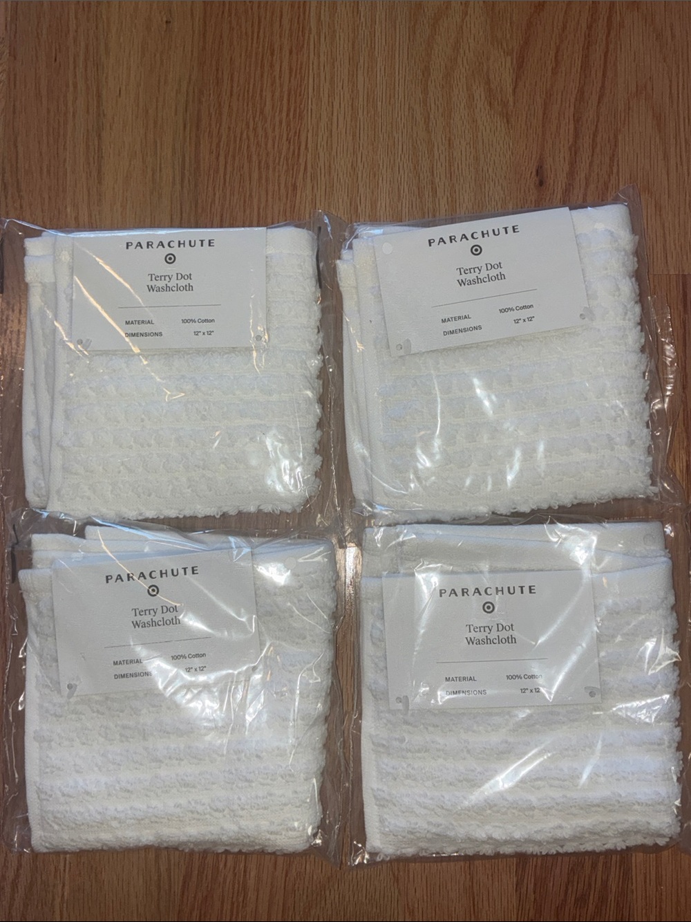 Parachute x Target Terry Dot Washcloths •Set of 4•